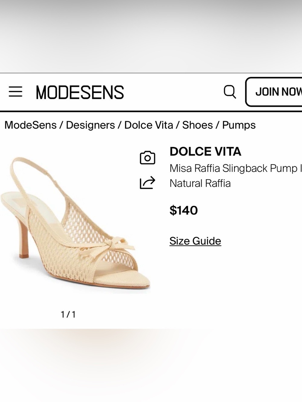 Dolce Vita NEW Misa Raffia Slingback sandals heels pumps straw natural bow sz 9 - Picture 4 of 9